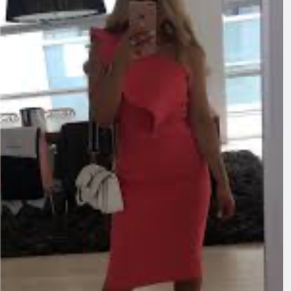 Scanlan Theodore crepe knit dress red XS - Picture 2 of 5